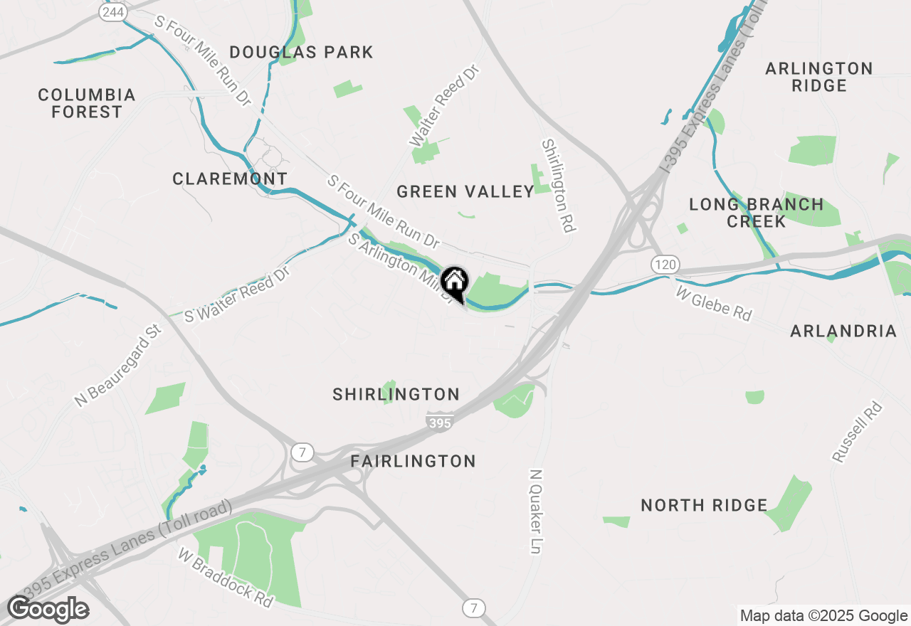 Map of 2720 S Arlington Mill Drive #314, Arlington, VA 22206
