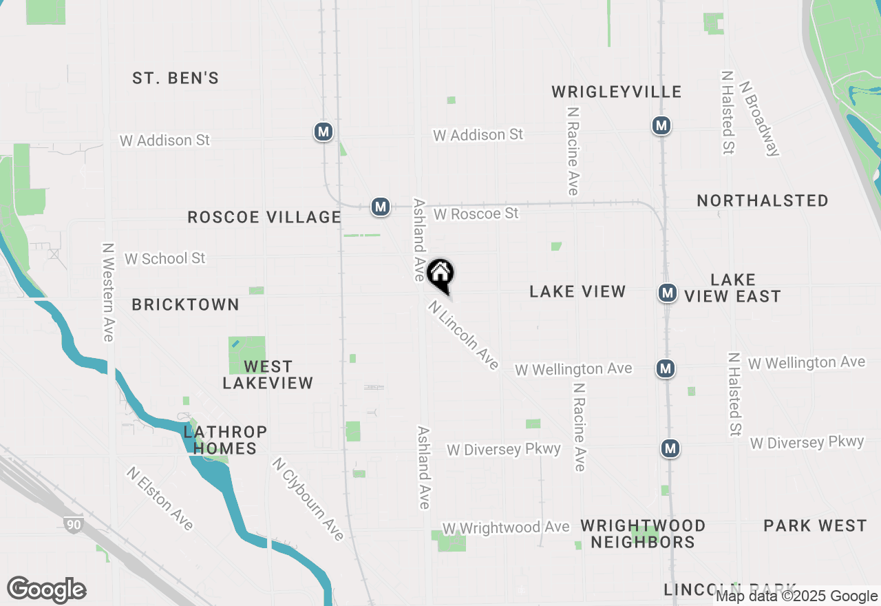 Map of 3151 N Lincoln Avenue #204, Chicago, IL 60657