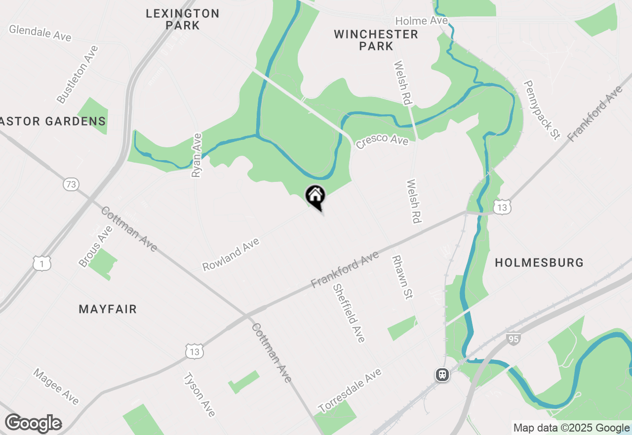 Map of 3324 Lansing Street, Philadelphia, PA 19136