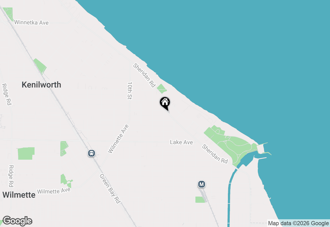Map of (Address confidential), Wilmette, Illinois 60091