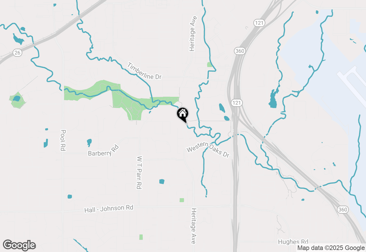 Map of 3801 Hillside Trail, Grapevine, TX 76051