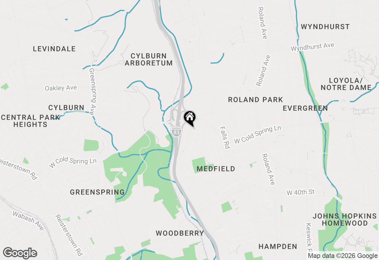 Map of 4414 Falls Bridge Drive #UNIT C-1, Baltimore, MD 21211