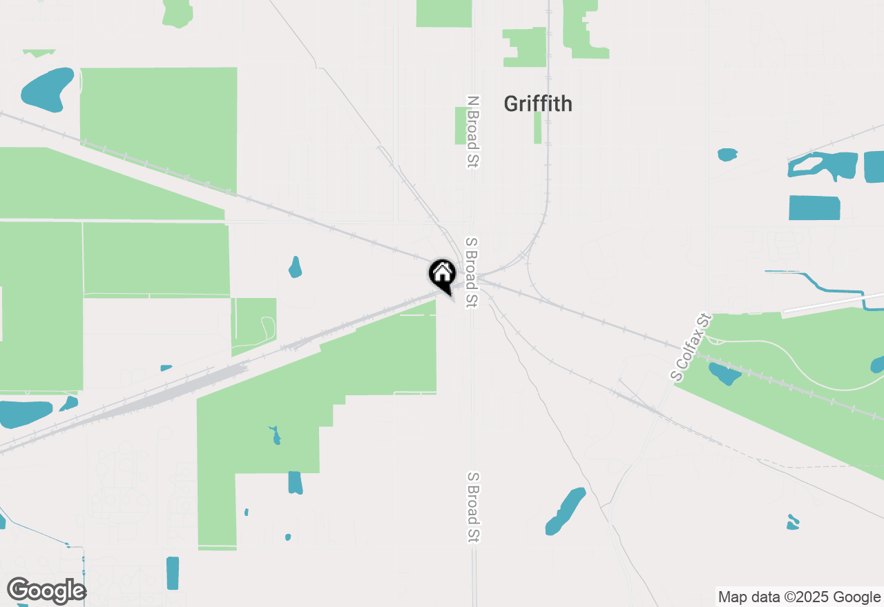 Map of 200 W Ave B, Griffith, IN 46319