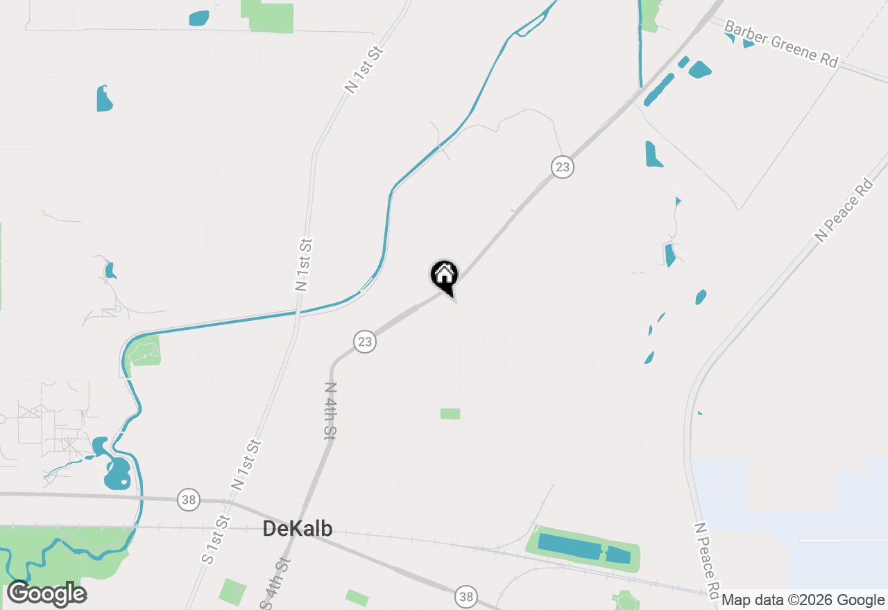 Map of 919 Huffman Court, Dekalb, IL 60115