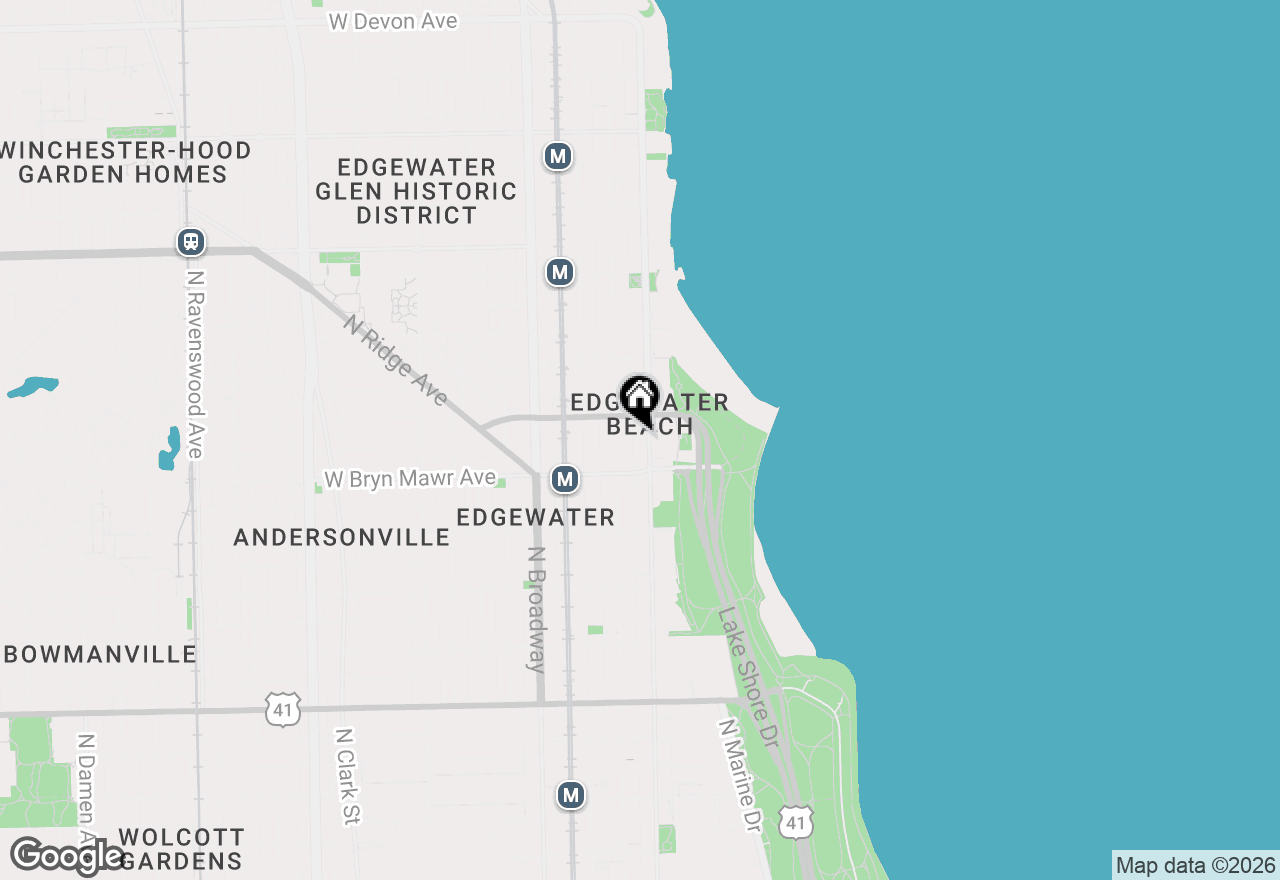 Map of 5630 N Sheridan Road #S1108, Chicago, IL 60660