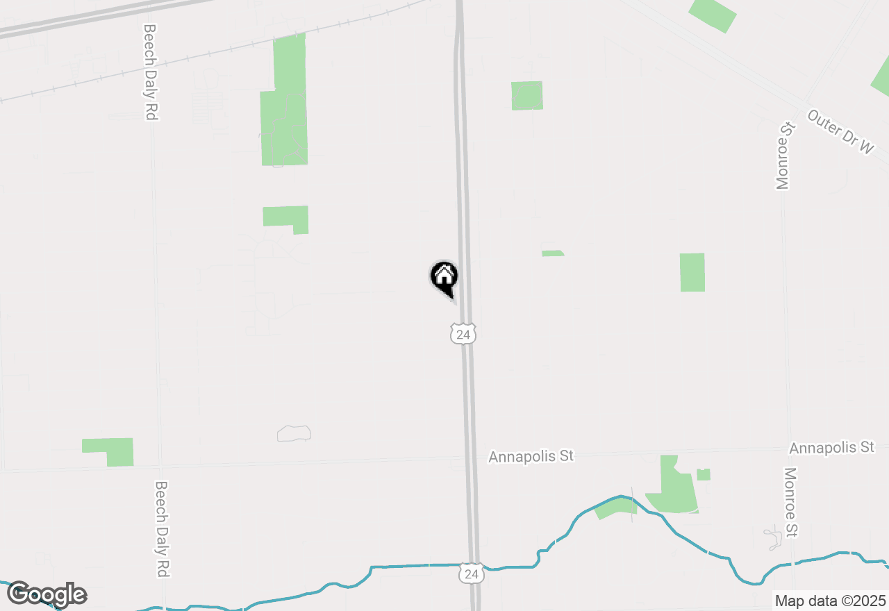 Map of 24101 Carlysle Street, Dearborn, MI 48124