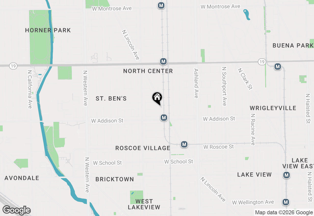 Map of 1849 W Waveland Avenue #1, Chicago, IL 60613