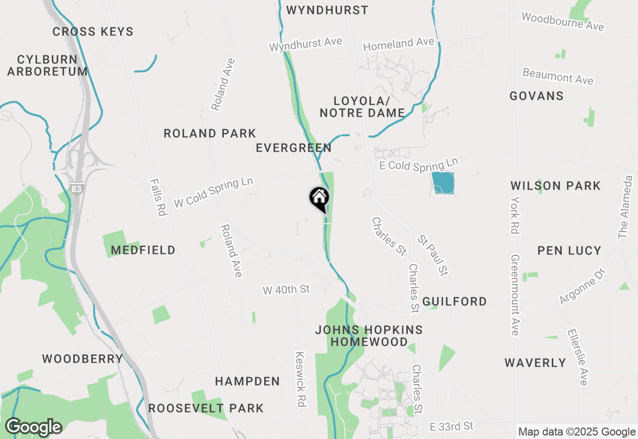 Map of 4307 Wickford Road, Baltimore, MD 21210