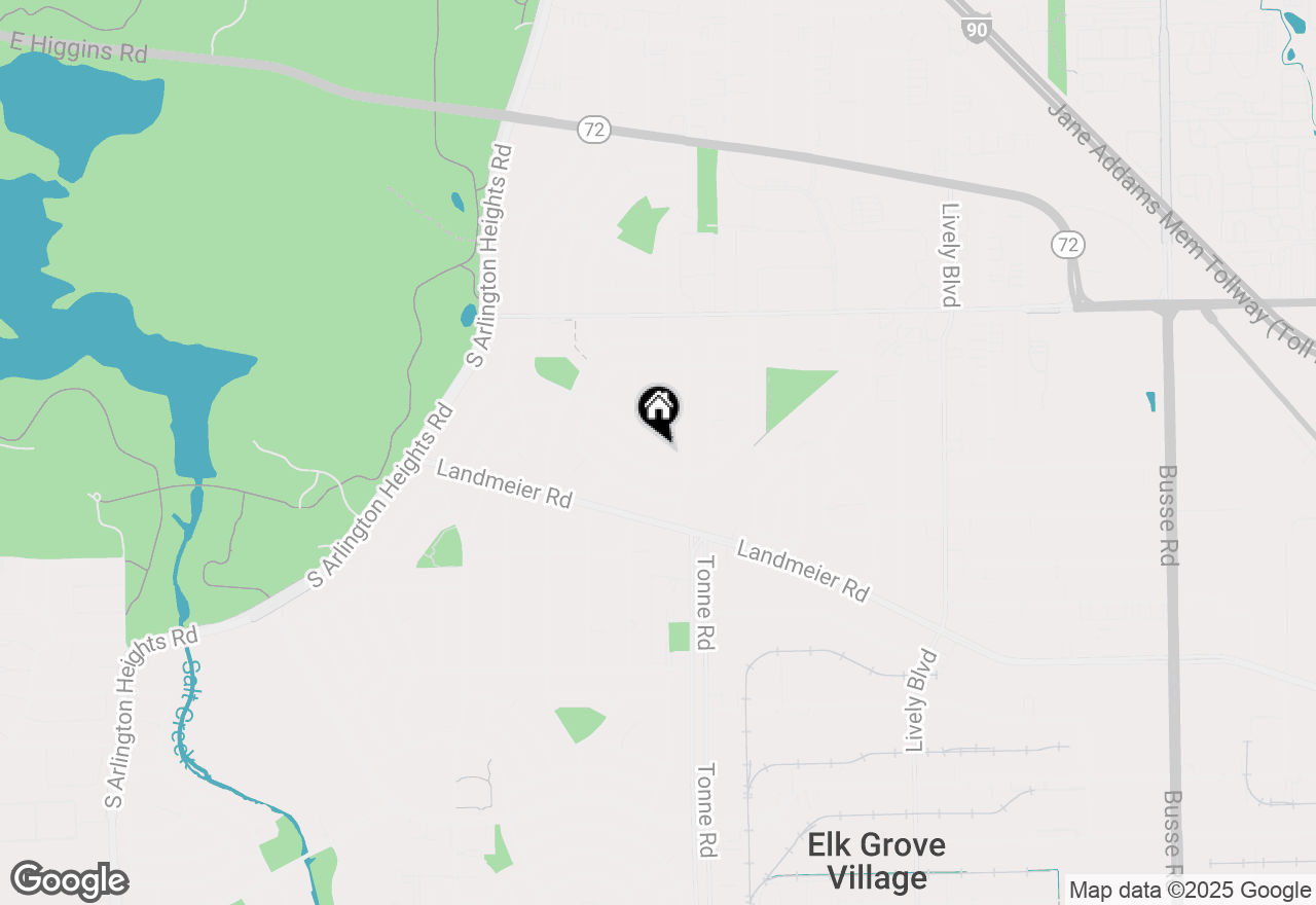 Map of 539 Ridgewood Road, Elk Grove Village, IL 60007