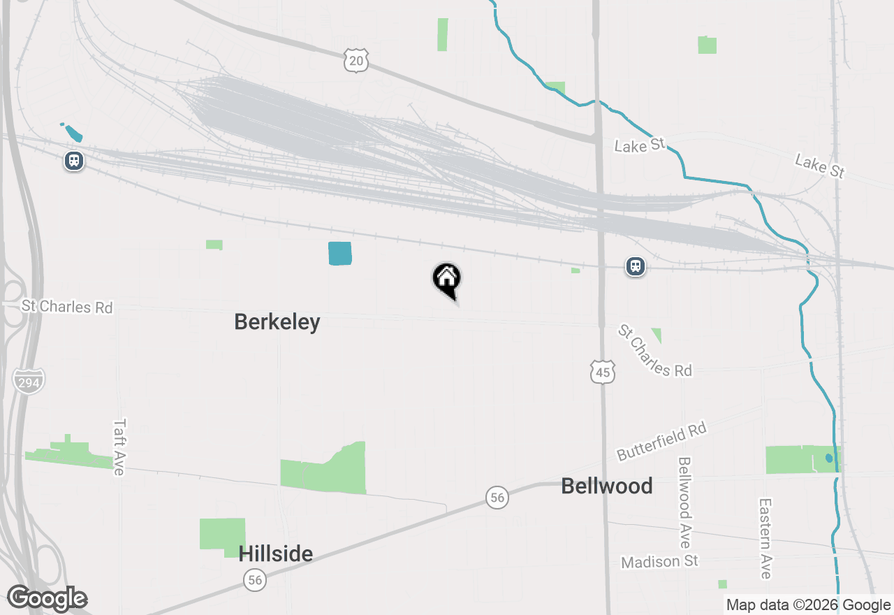 Map of 129 49th Avenue, Bellwood, IL 60104