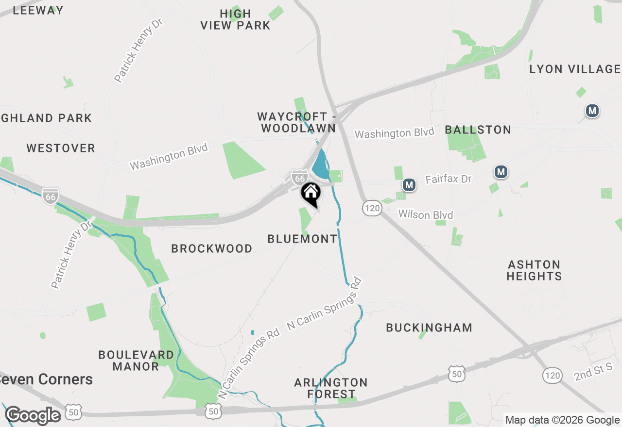 Map of 840 N Burlington Street, Arlington, VA 22203