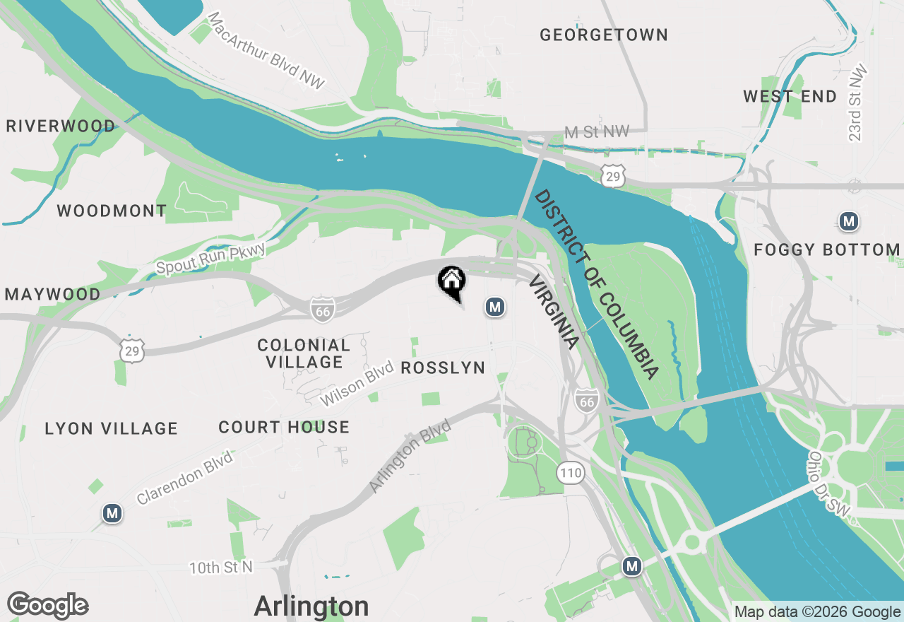 Map of 1527 N Colonial Terrace #B, Arlington, VA 22209