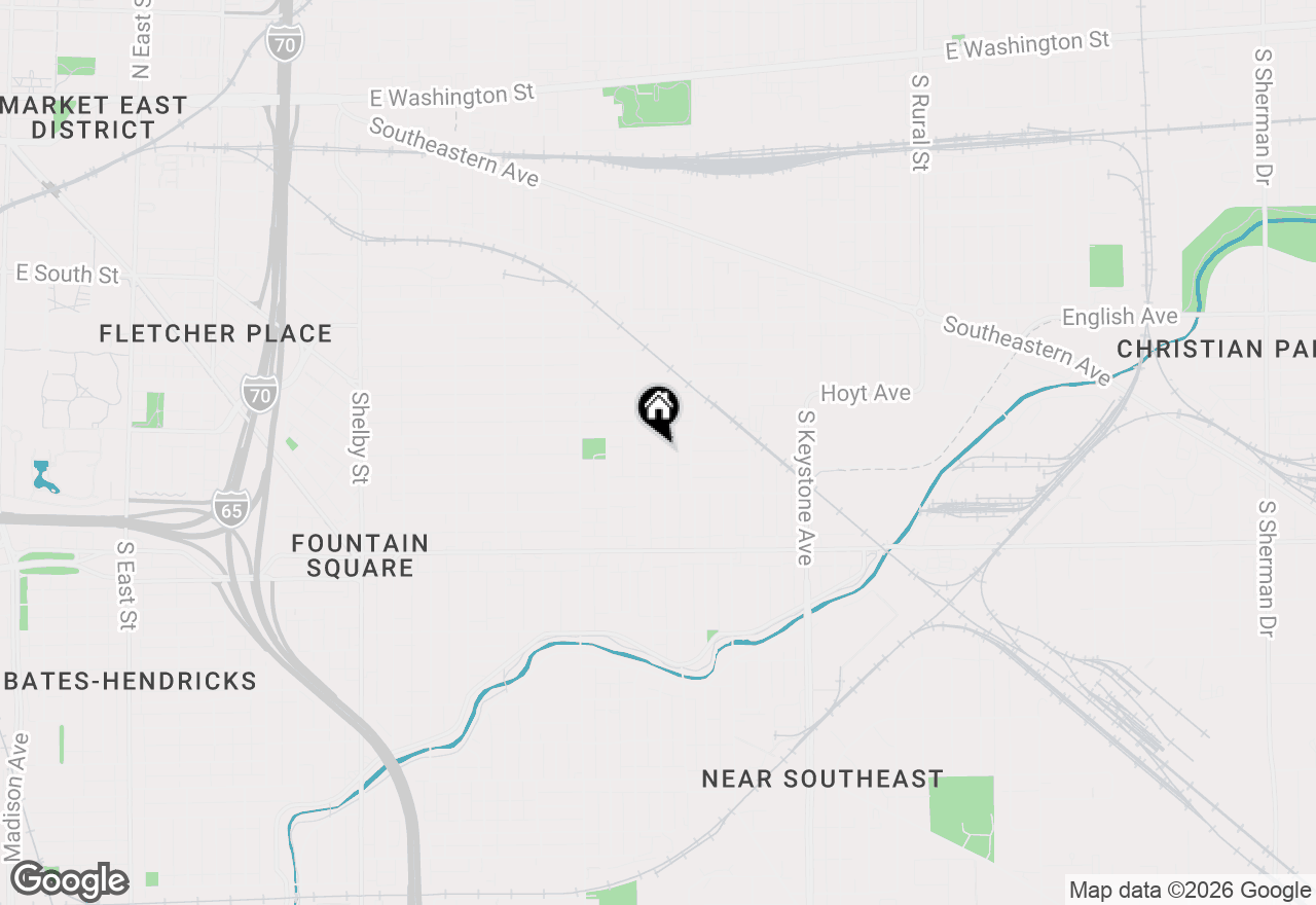 Map of 822 Villa Avenue, Indianapolis, IN 46203