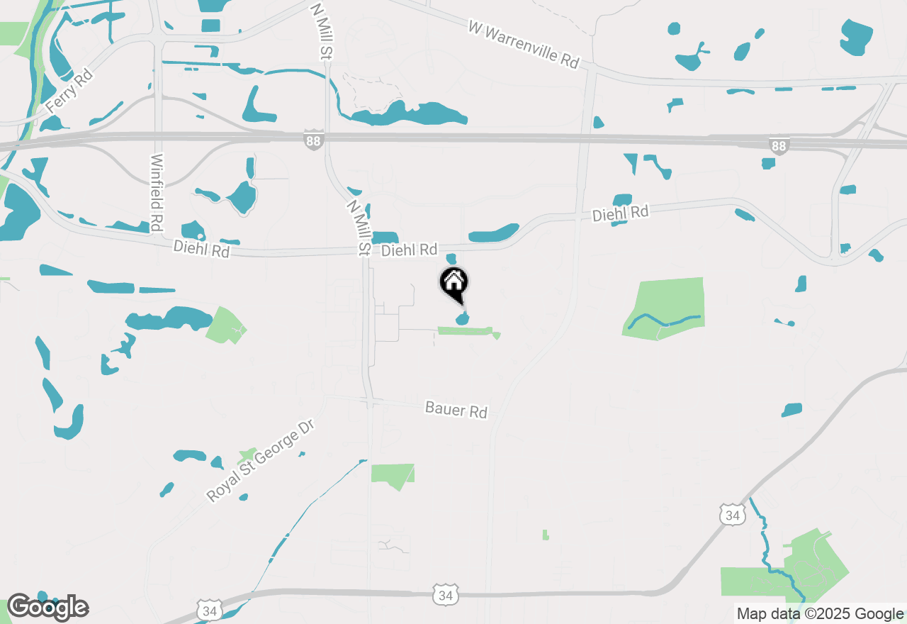 Map of 1717 Park Street, Naperville, IL 60563