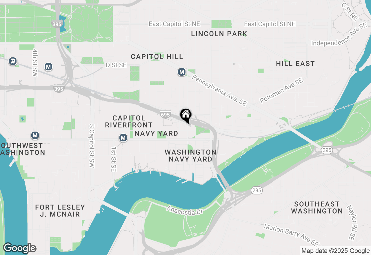 Map of 1005 8th Street Se, Washington, DC 20003