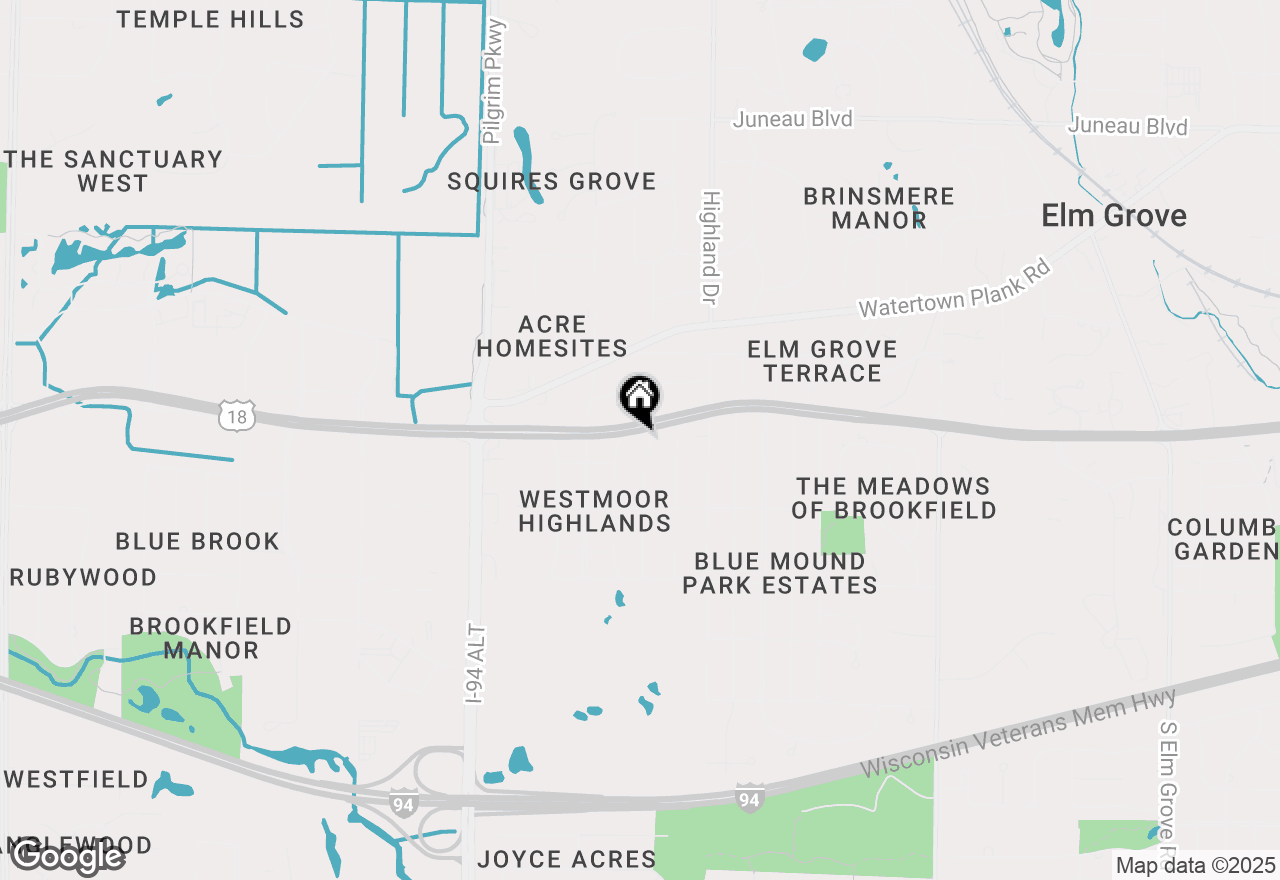 Map of 15055 W Bluemound Rd, Brookfield, WI 53005