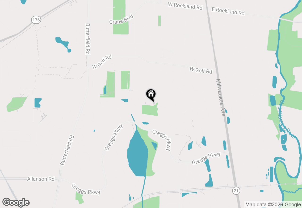 Map of 521 Sandy Lane, Libertyville, IL 60048