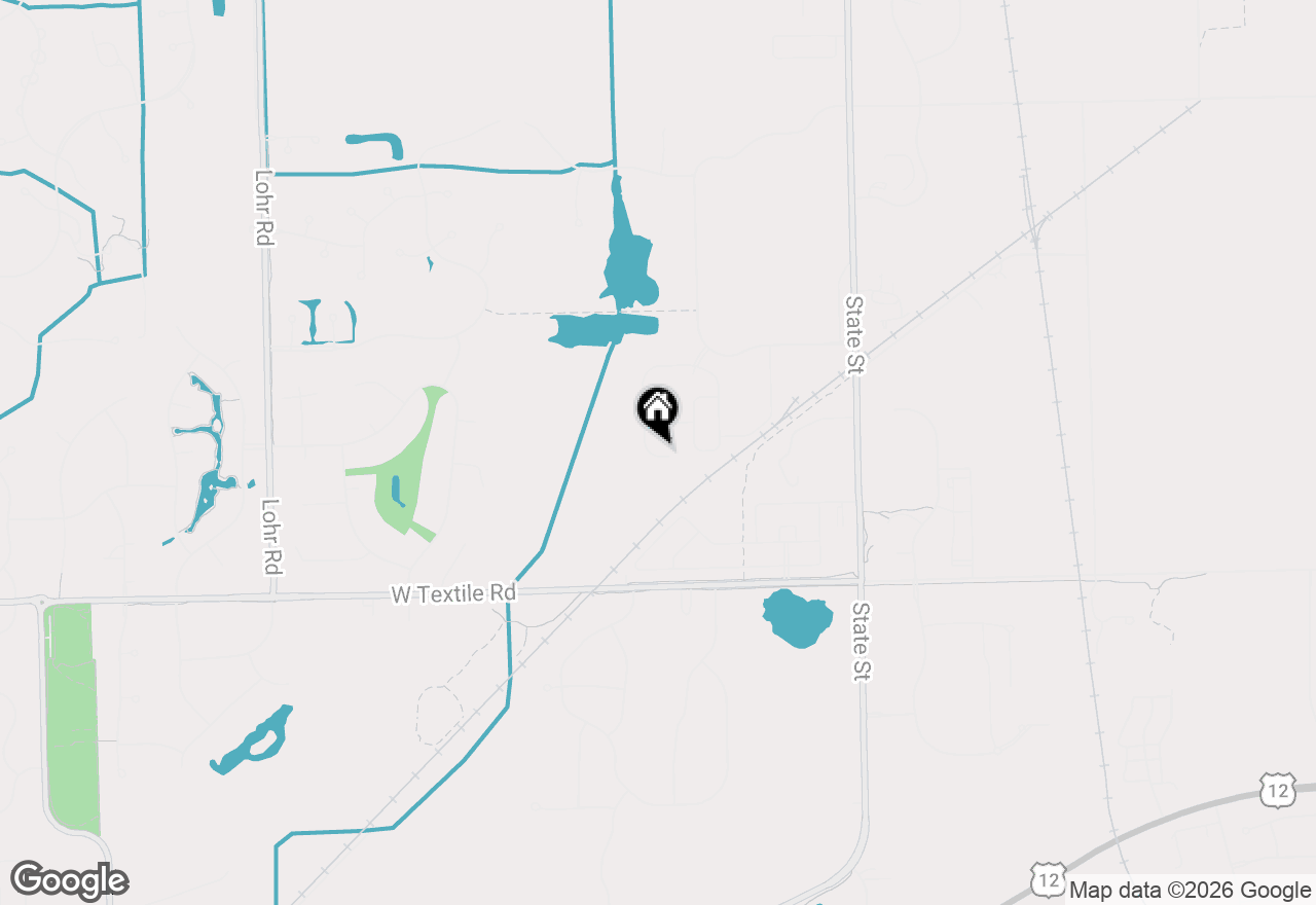 Map of 5512 E Spaniel Drive, Ann Arbor, MI 48108