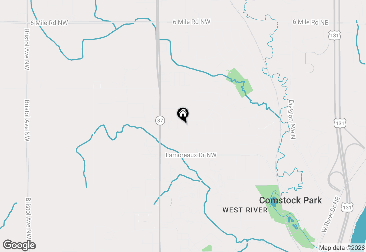 Map of 4579 Bekinshire Drive Nw, Comstock Park, MI 49321
