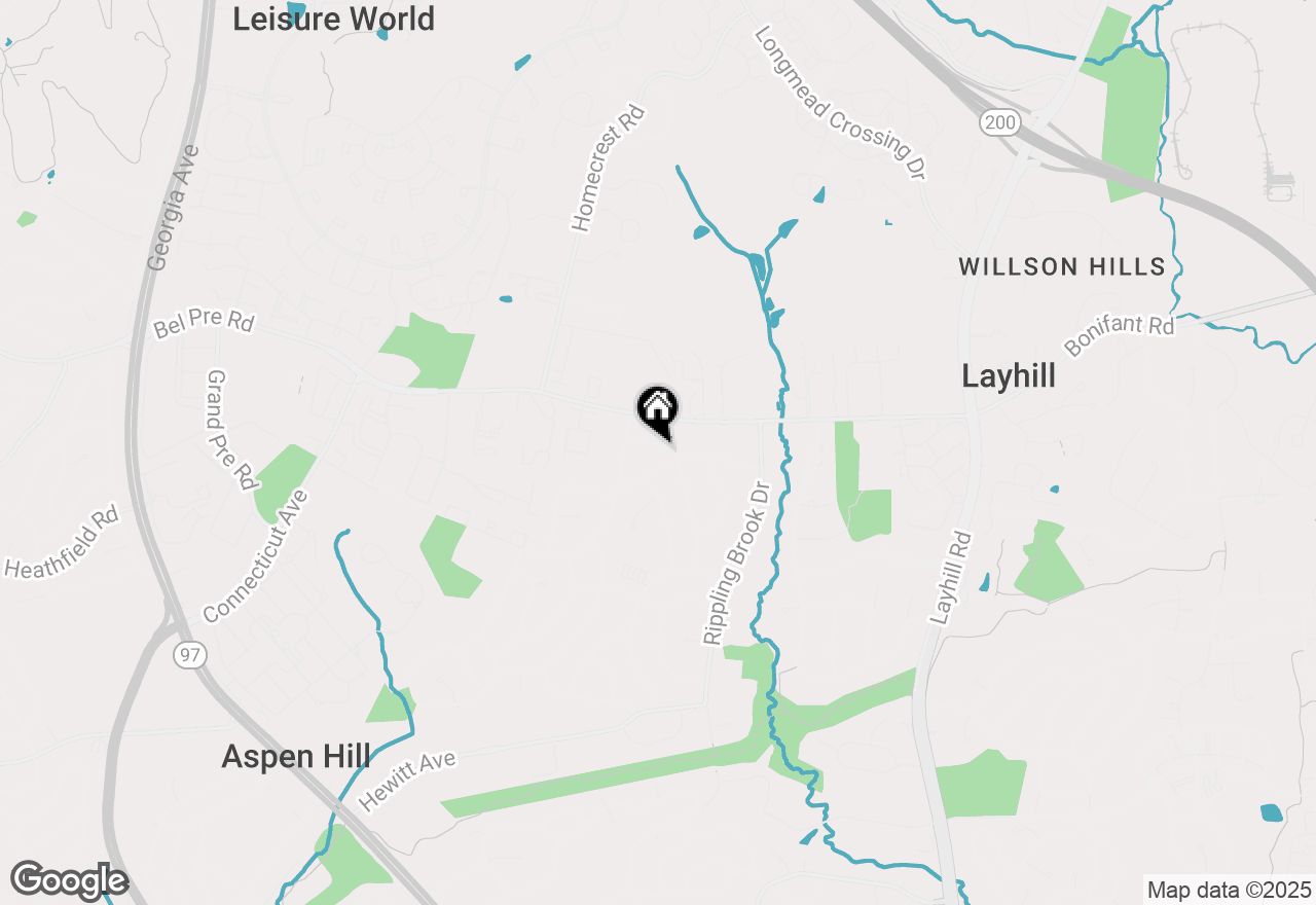 Map of 14208 Burning Bush Lane, Silver Spring, MD 20906