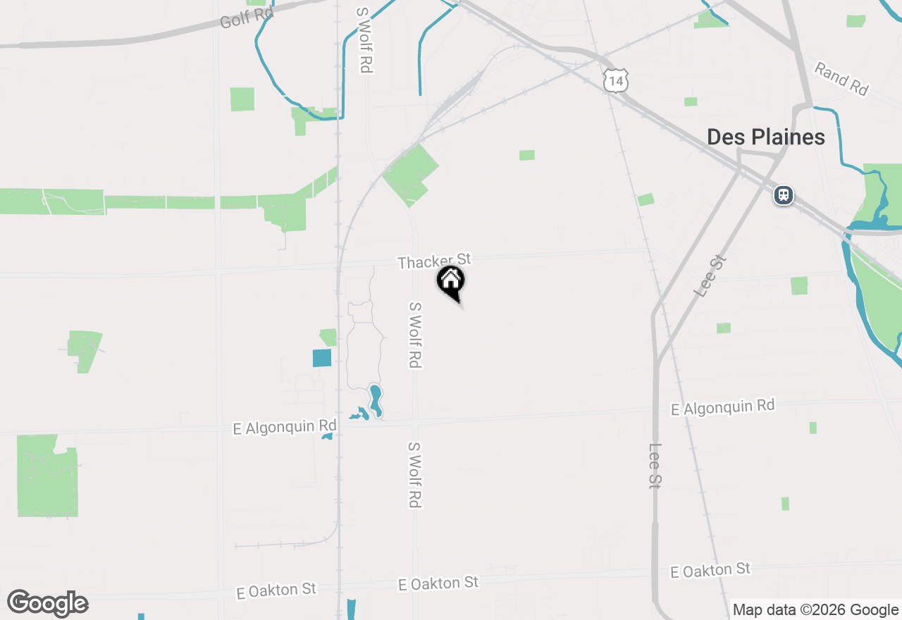 Map of 940 W Grant Drive, Des Plaines, IL 60016