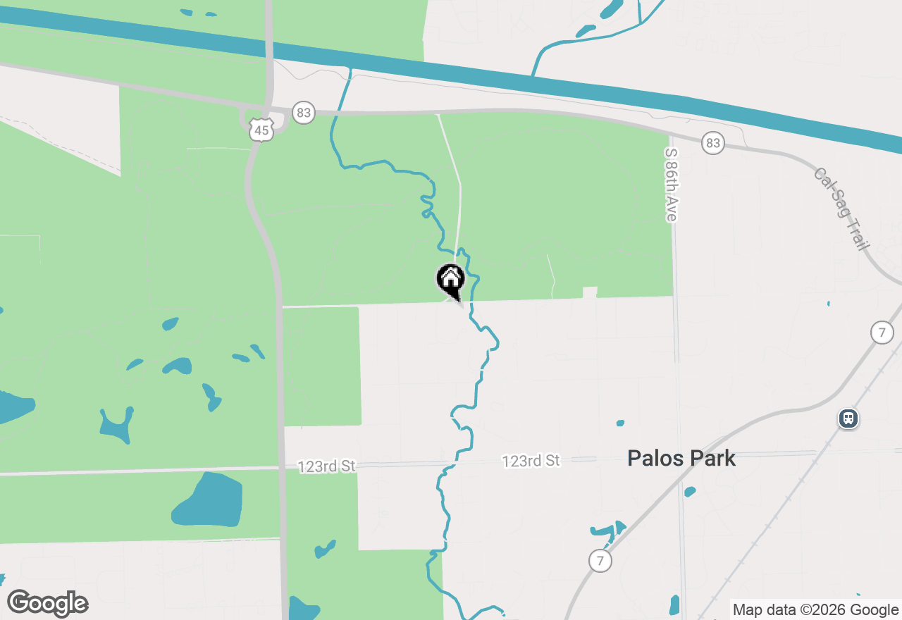 Map of 11901 S 92nd Avenue, Palos Park, IL 60464