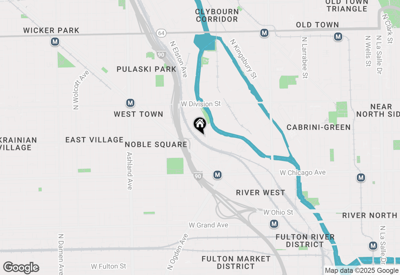 Map of 1228 W Augusta Boulevard, Chicago, IL 60642