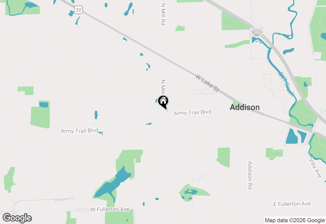 Map of 235 N Mill Road #313B, Addison, IL 60101