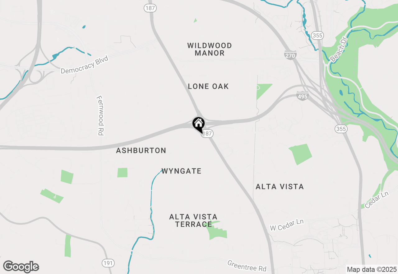 Map of 9616 Singleton Drive, Bethesda, MD 20817