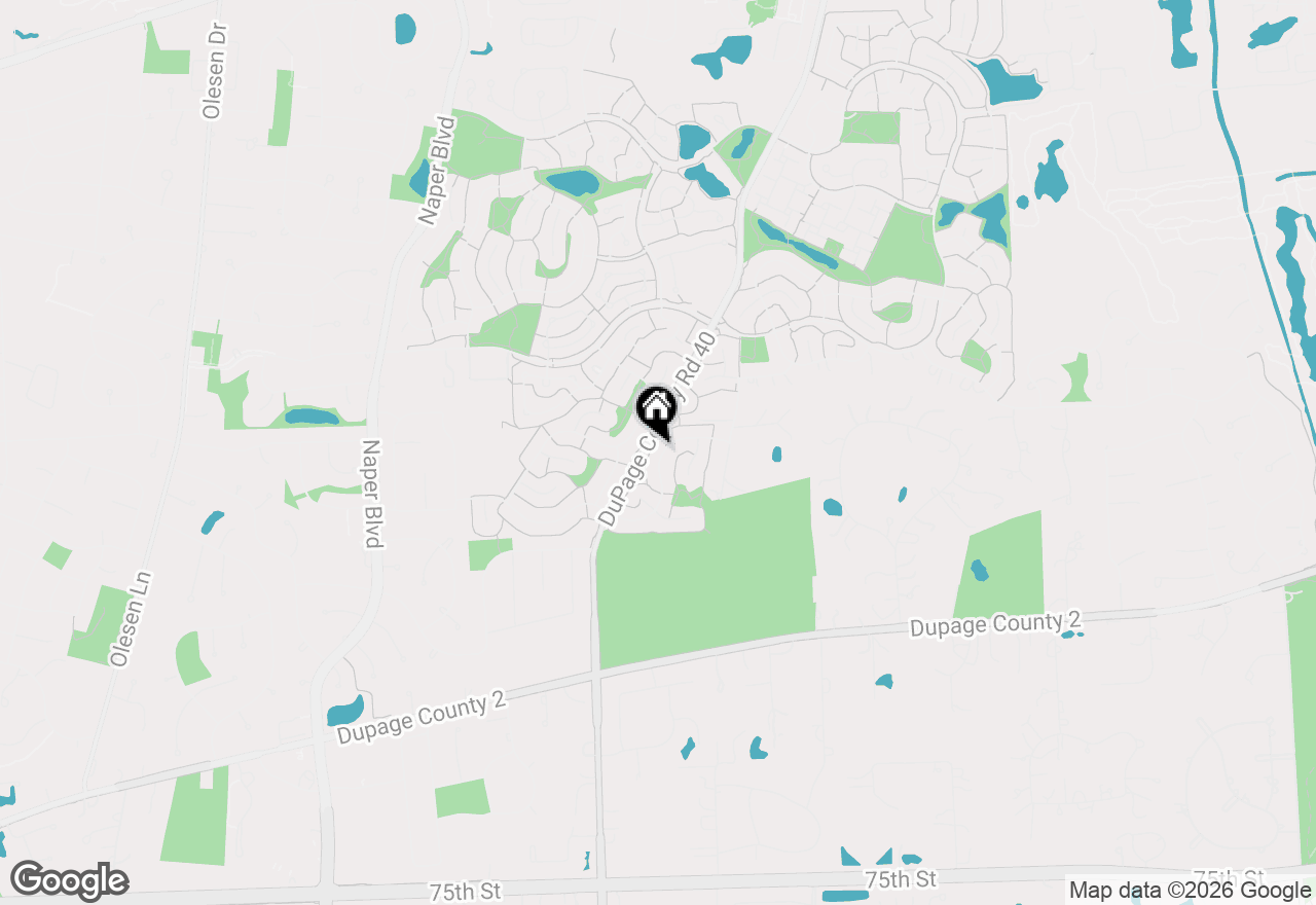 Map of 2504 Sun Valley Road, Lisle, IL 60532