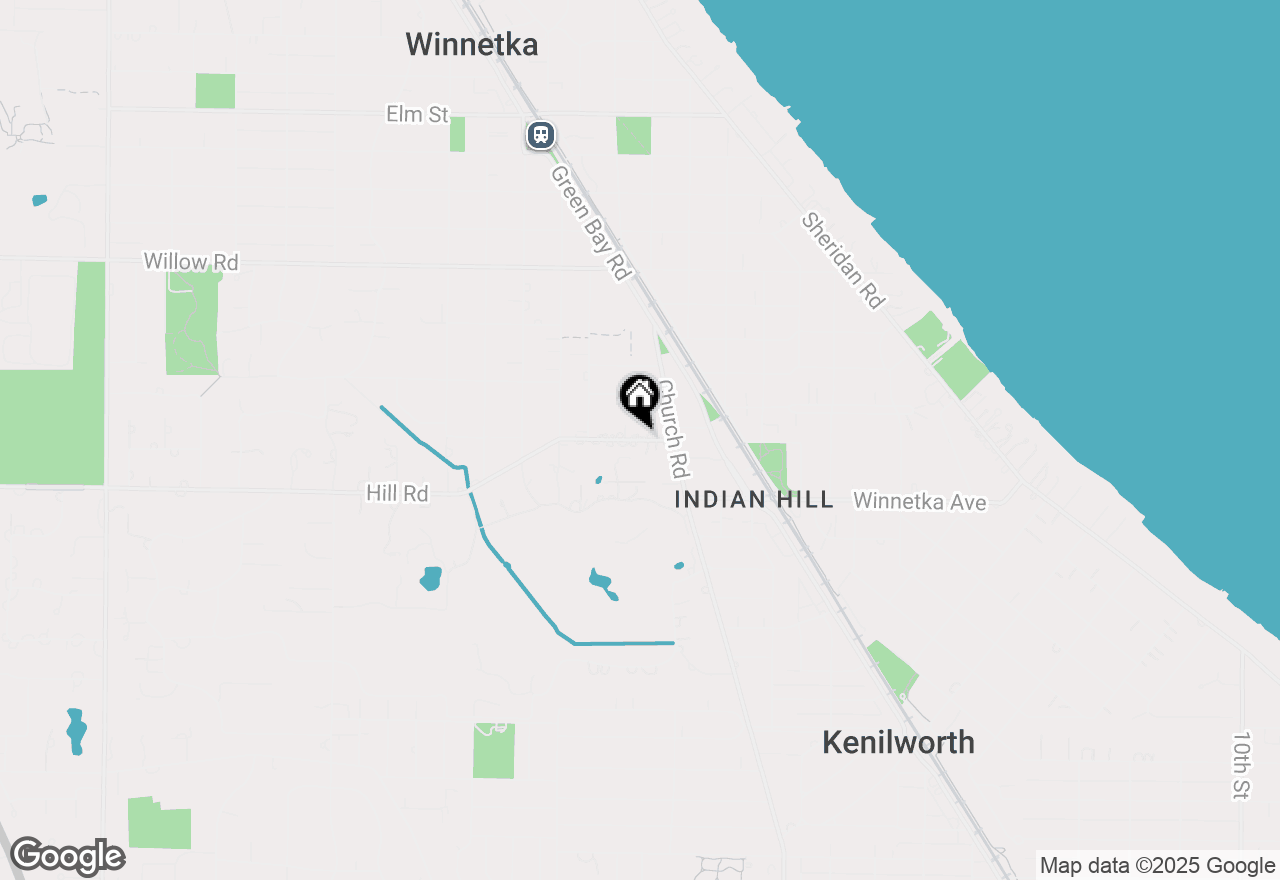 Map of 640 Hill Road, Winnetka, IL 60093