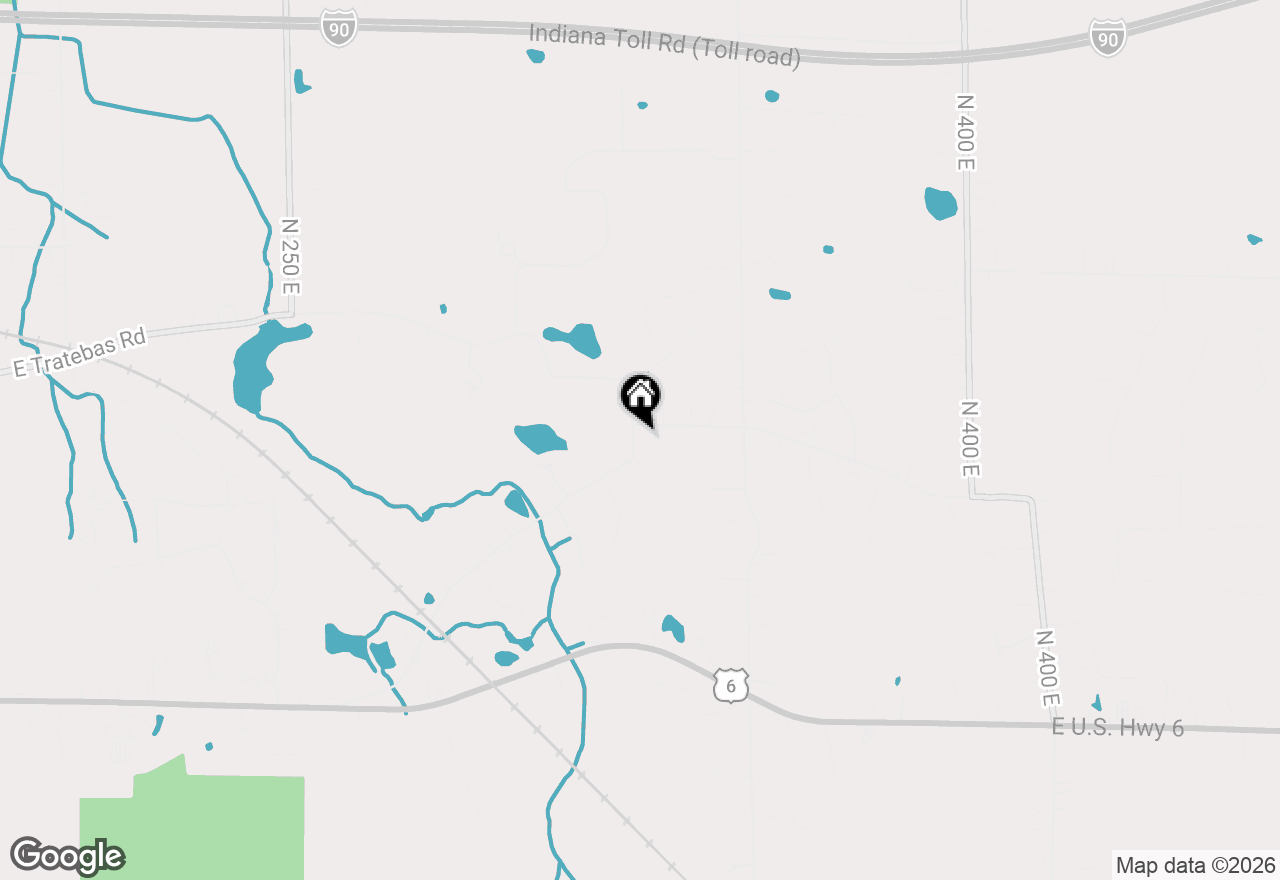 Map of 328 E Tratebas Road, Chesterton, IN 46304
