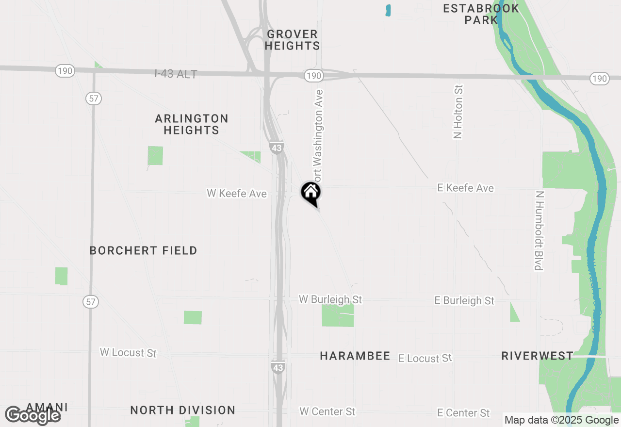 Map of 3381 N Martin Luther King Jr Dr, Milwaukee, WI 53212