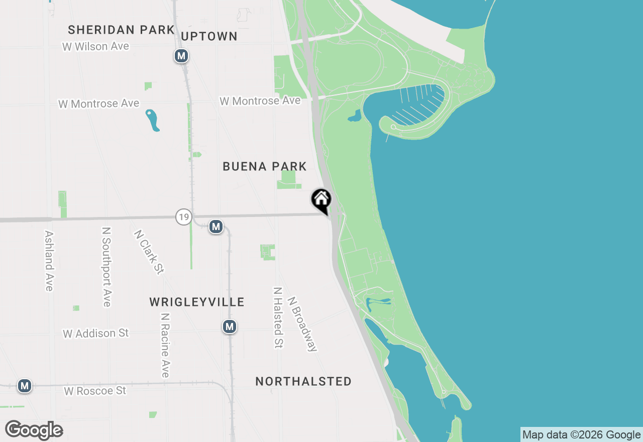 Map of 3950 N Lake Shore Drive #2015, Chicago, IL 60613