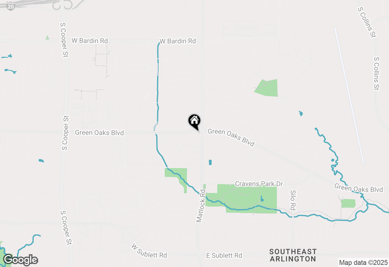 Map of 710 Sw Green Oaks Boulevard #170, Arlington, TX 76017