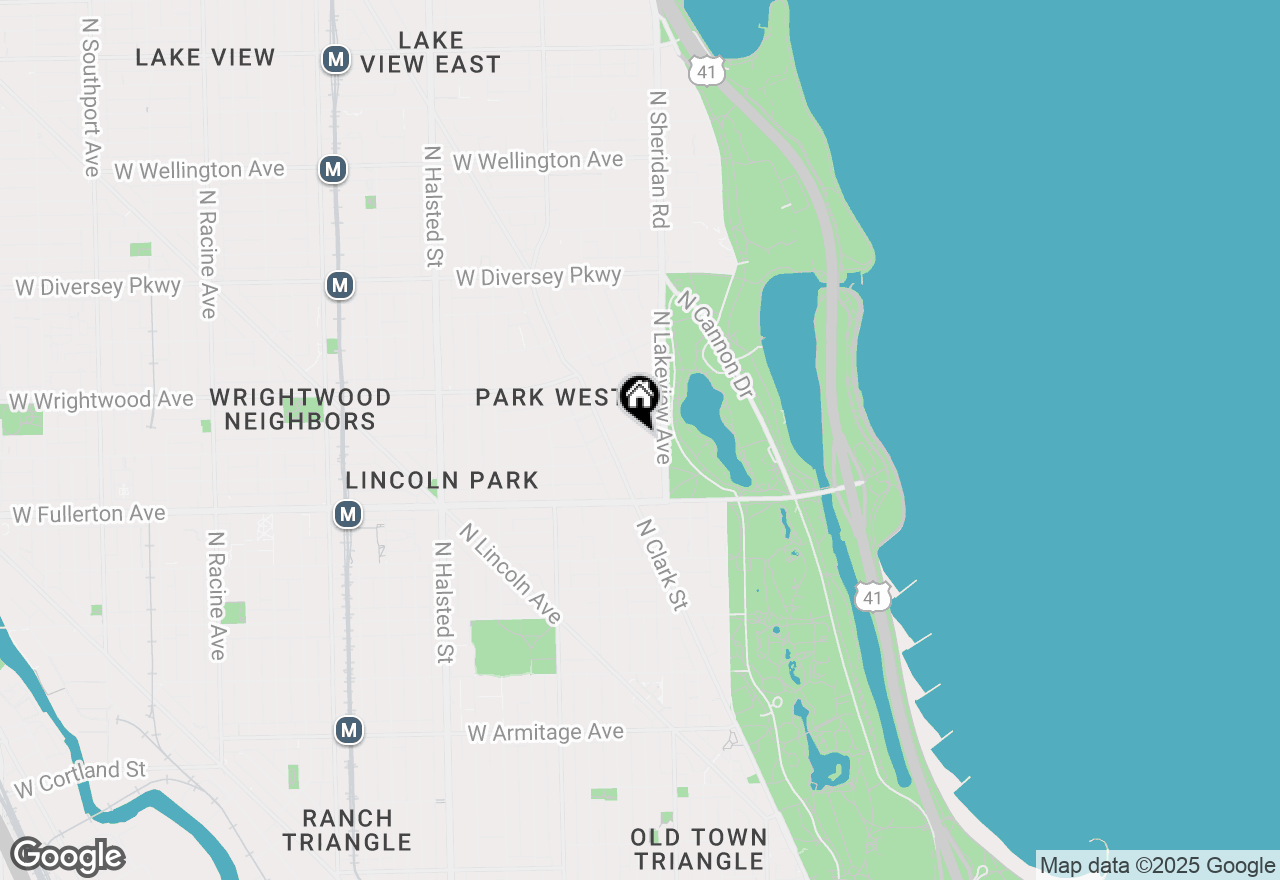 Map of 435 W Roslyn Place #2E, Chicago, IL 60614