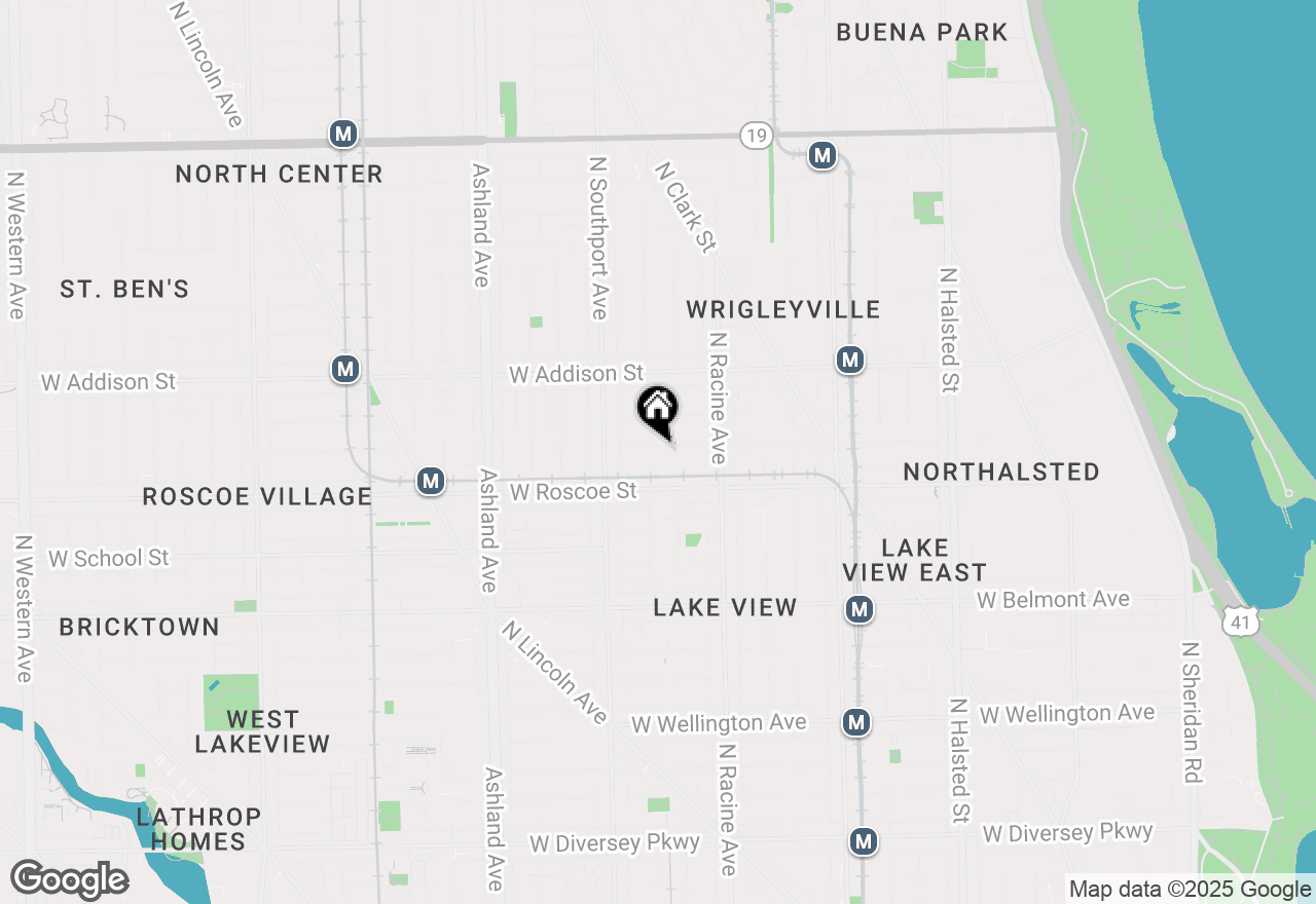 Map of 1300 W Newport Avenue, Chicago, IL 60657