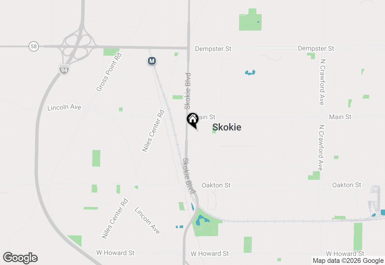 Map of (Address confidential), Skokie, Illinois 60076