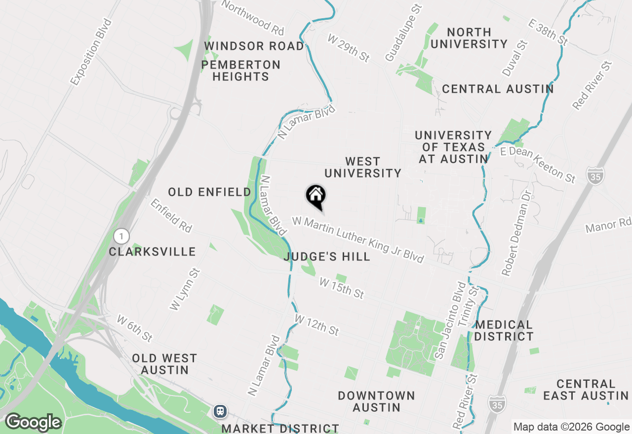 Map of 1906 San Gabriel St #9, Austin, TX 78705