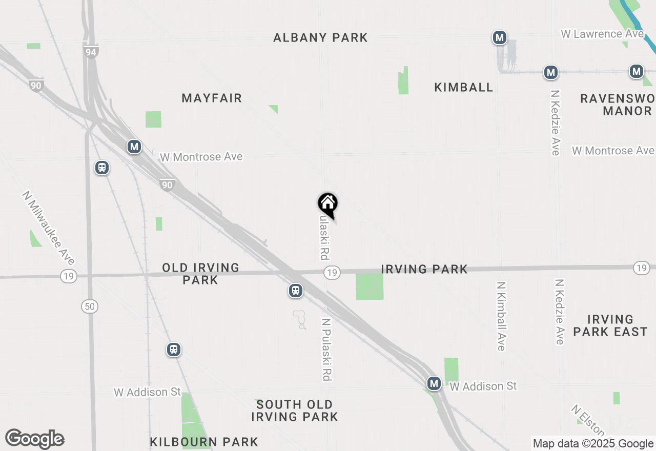 Map of 4137 N Pulaski Road, Chicago, IL 60641