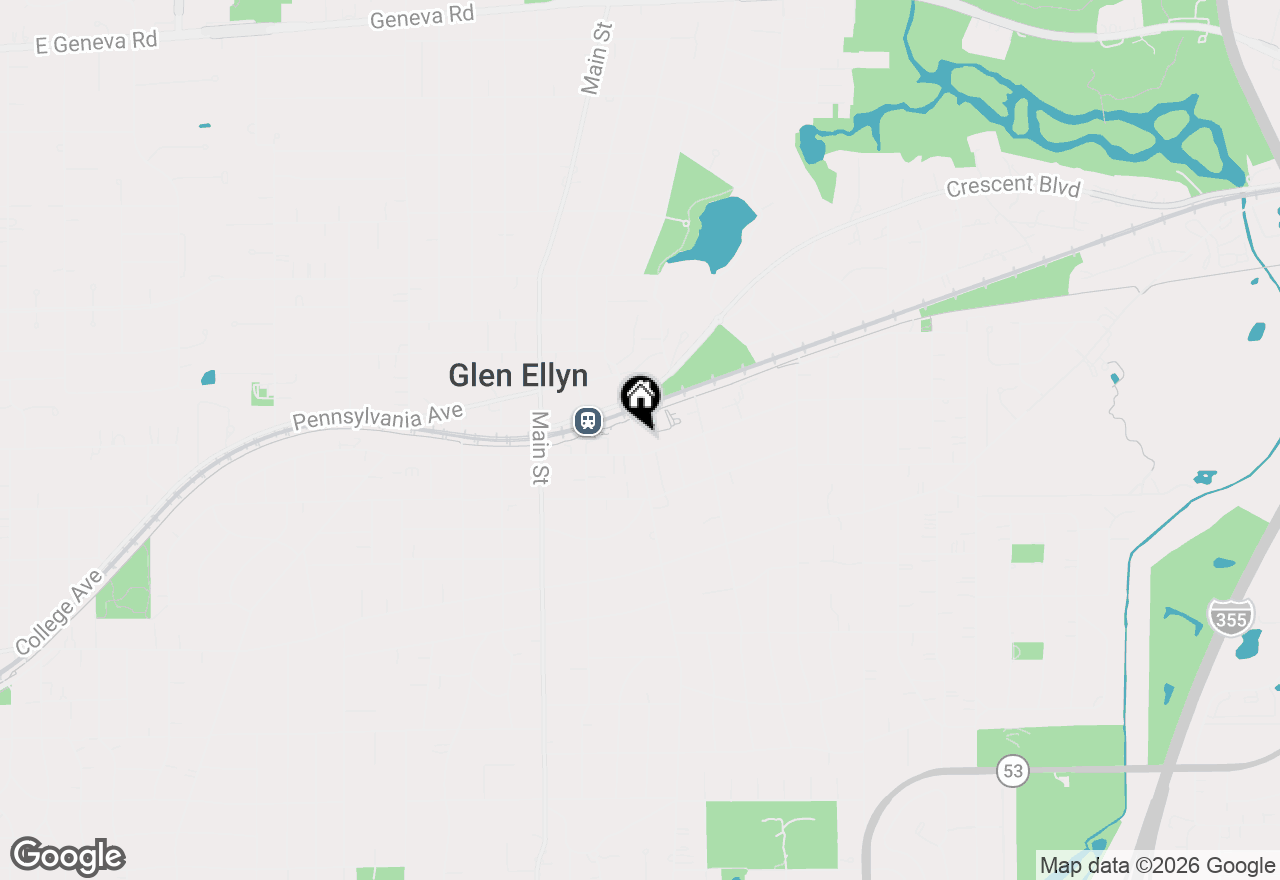 Map of 441 N Park Boulevard #4B, Glen Ellyn, IL 60137