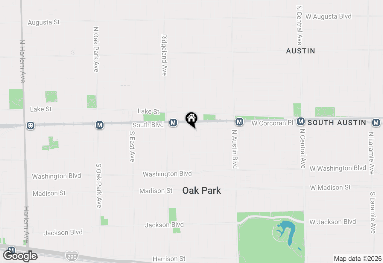 Map of 120 S Harvey Avenue, Oak Park, IL 60302