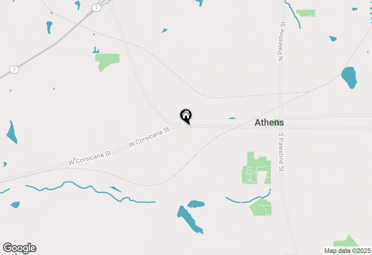 Map of 701 W Corsicana Street, Athens, TX 75751