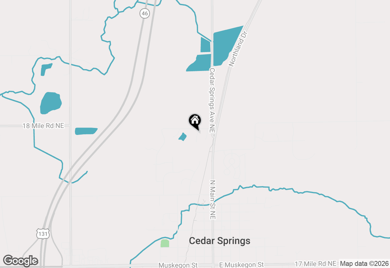 Map of 561 Needlewood Drive, Cedar Springs, MI 49319