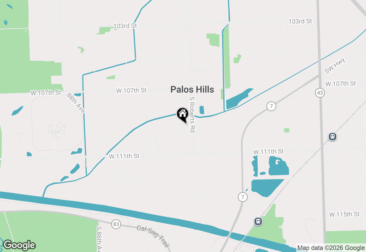 Map of 10917 Circle Court, Palos Hills, IL 60465
