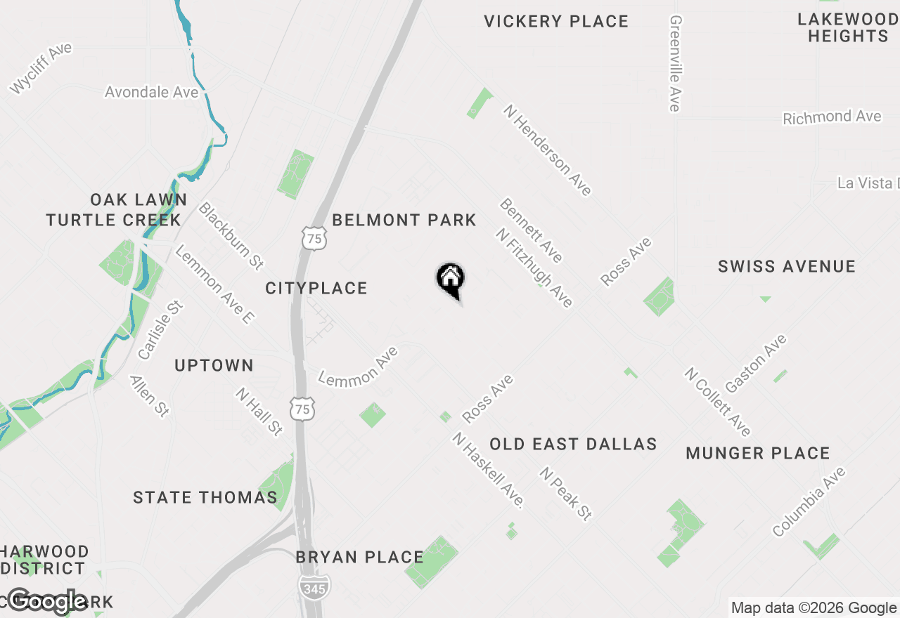 Map of 2202 N Carroll Avenue #104, Dallas, TX 75204