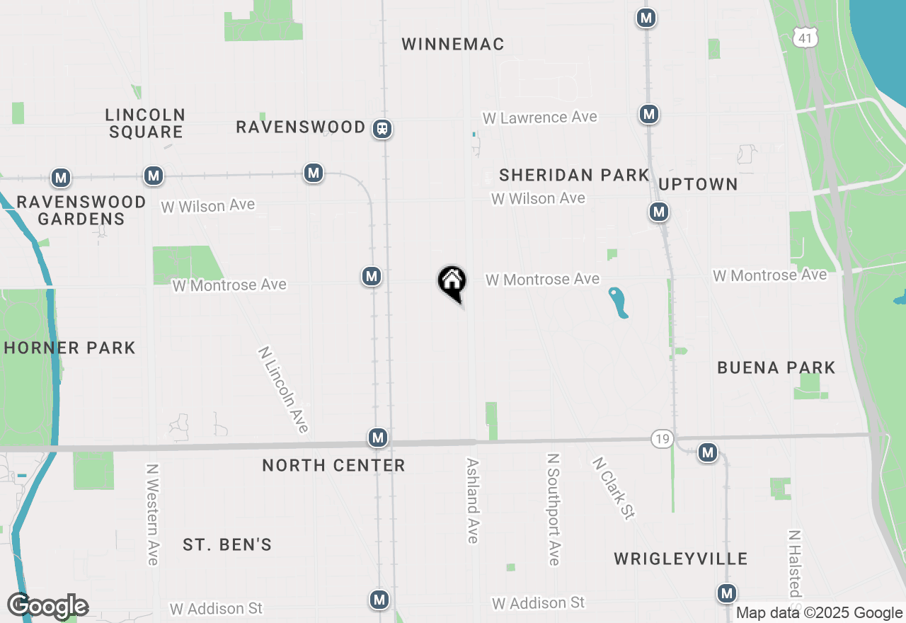 Map of 4313 N Paulina Street #3, Chicago, IL 60613