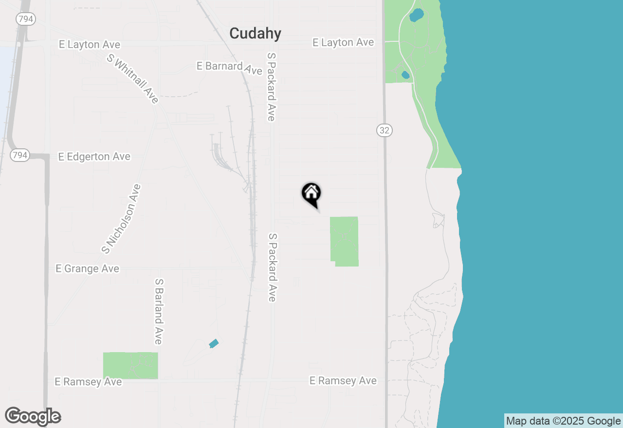 Map of 3729 E Morris Ave, Cudahy, WI 53110