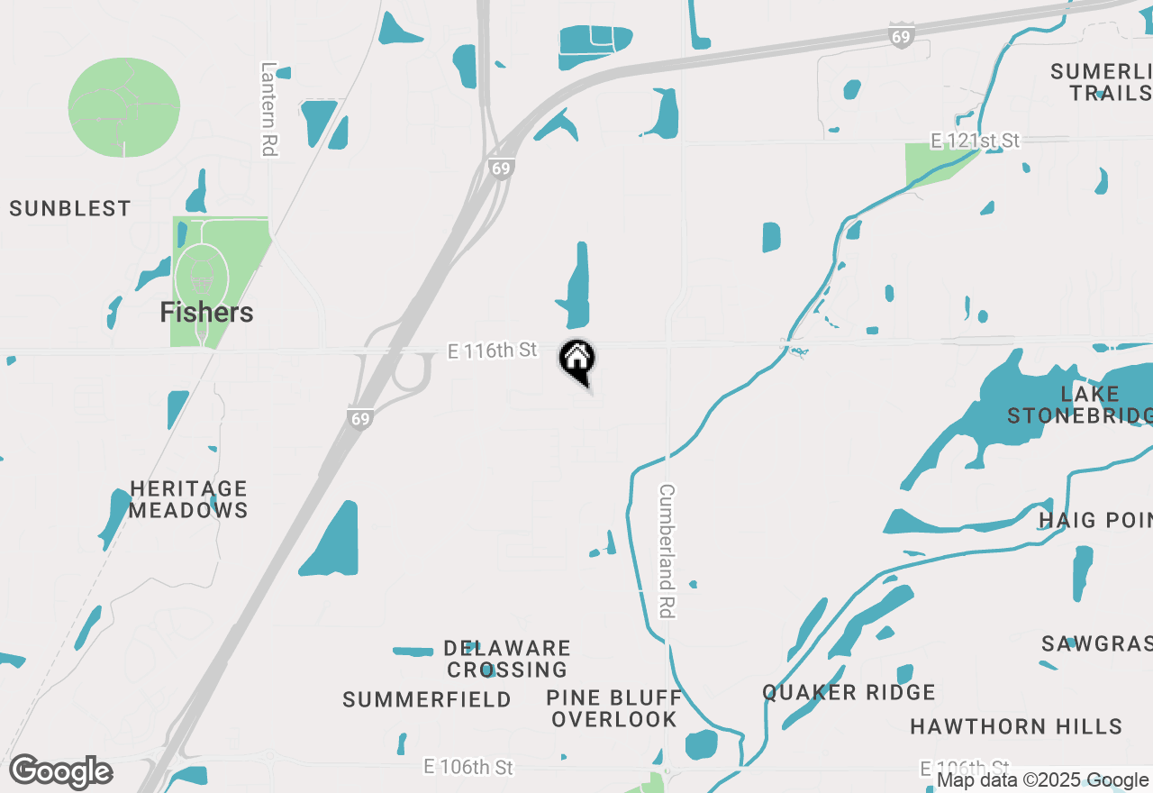 Map of 9727 District North Drive, Fishers, IN 46037