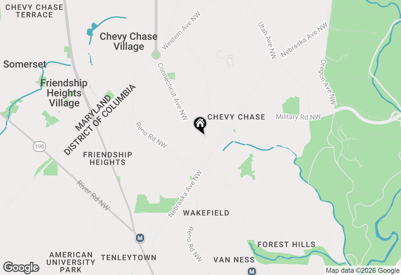 Map of 3718 Jenifer Street Nw, Washington, DC 20015